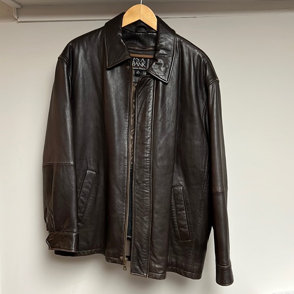 Men’s Brown Leather Jacket with removable Liner - Picture 1 of 12